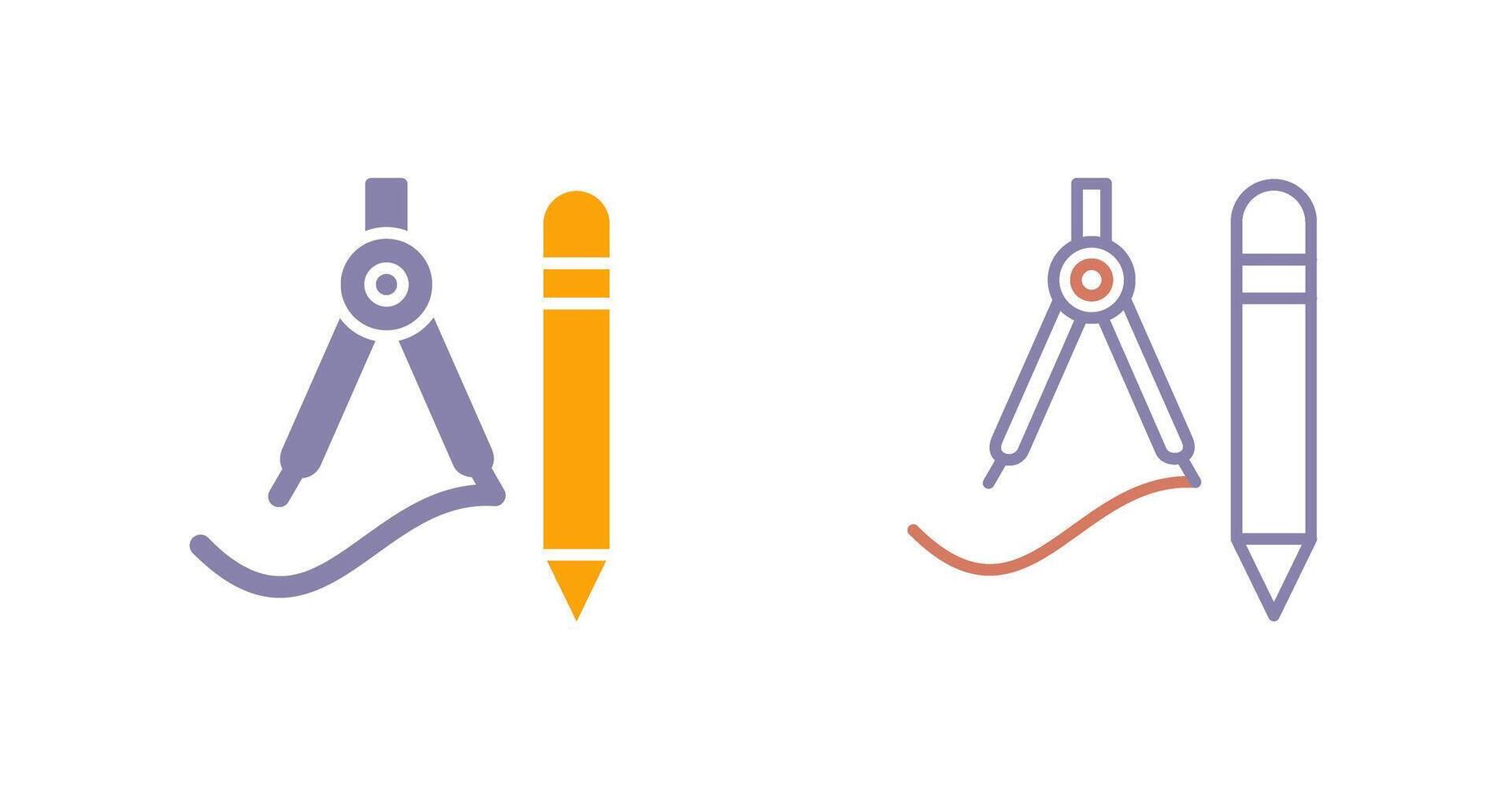 Drawing Tools Icon vector