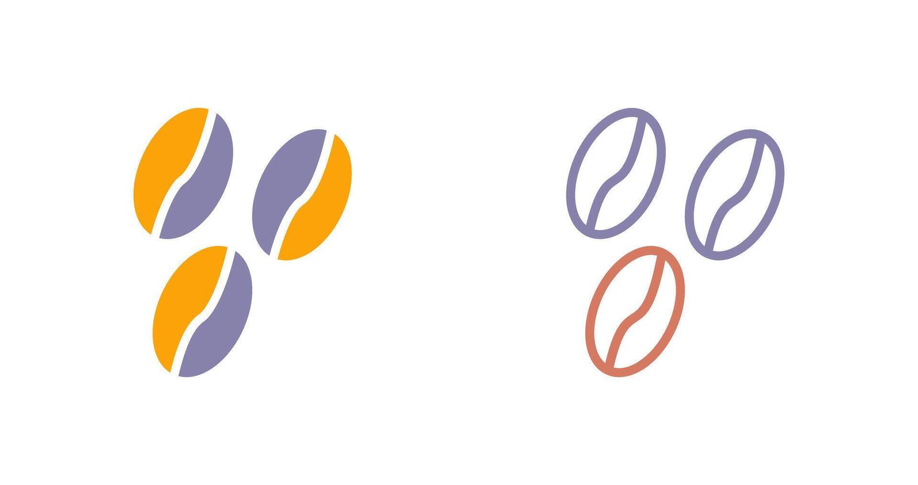 Coffee Beans Icon vector