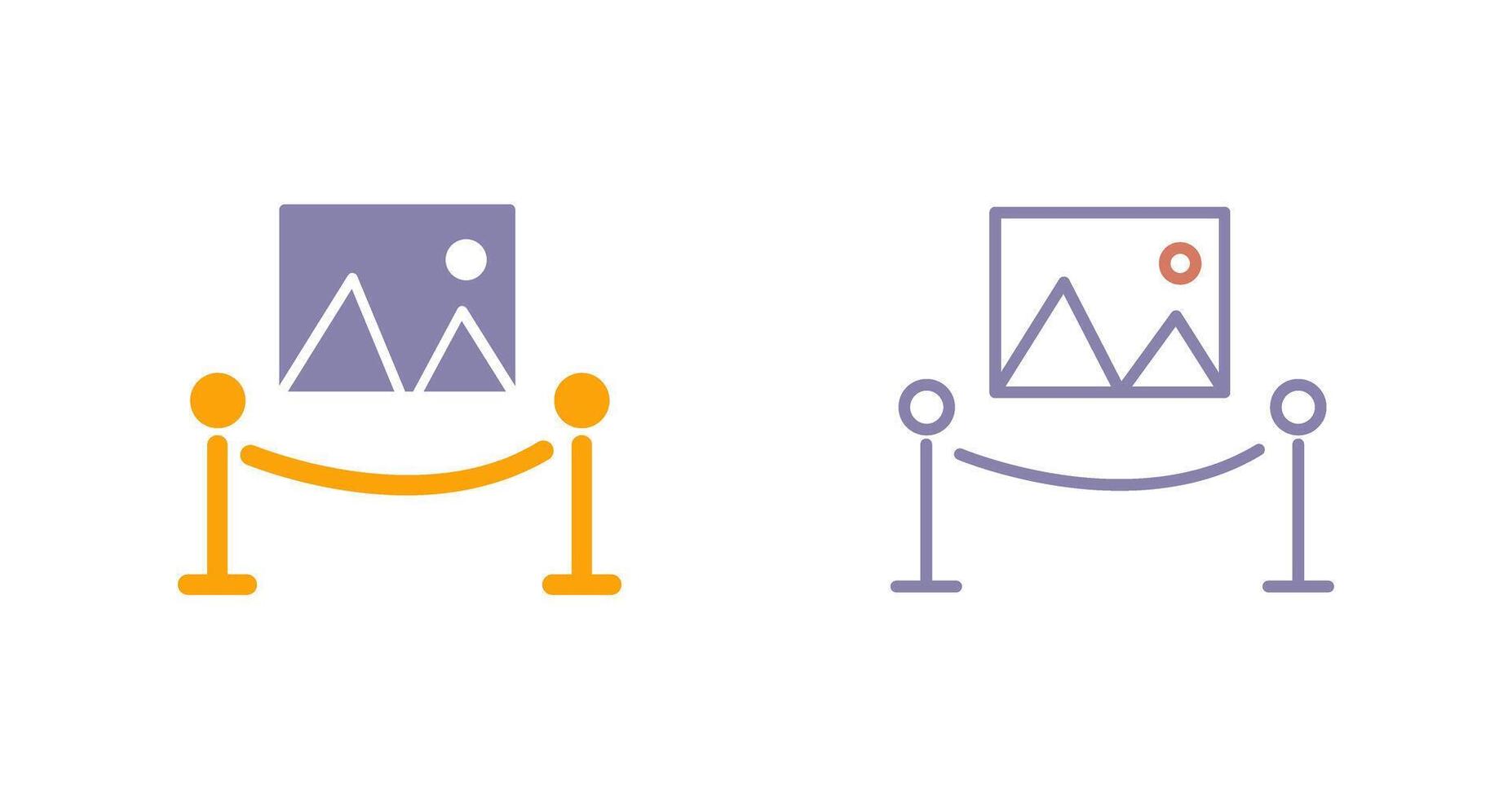 Painting Exhibit Icon vector