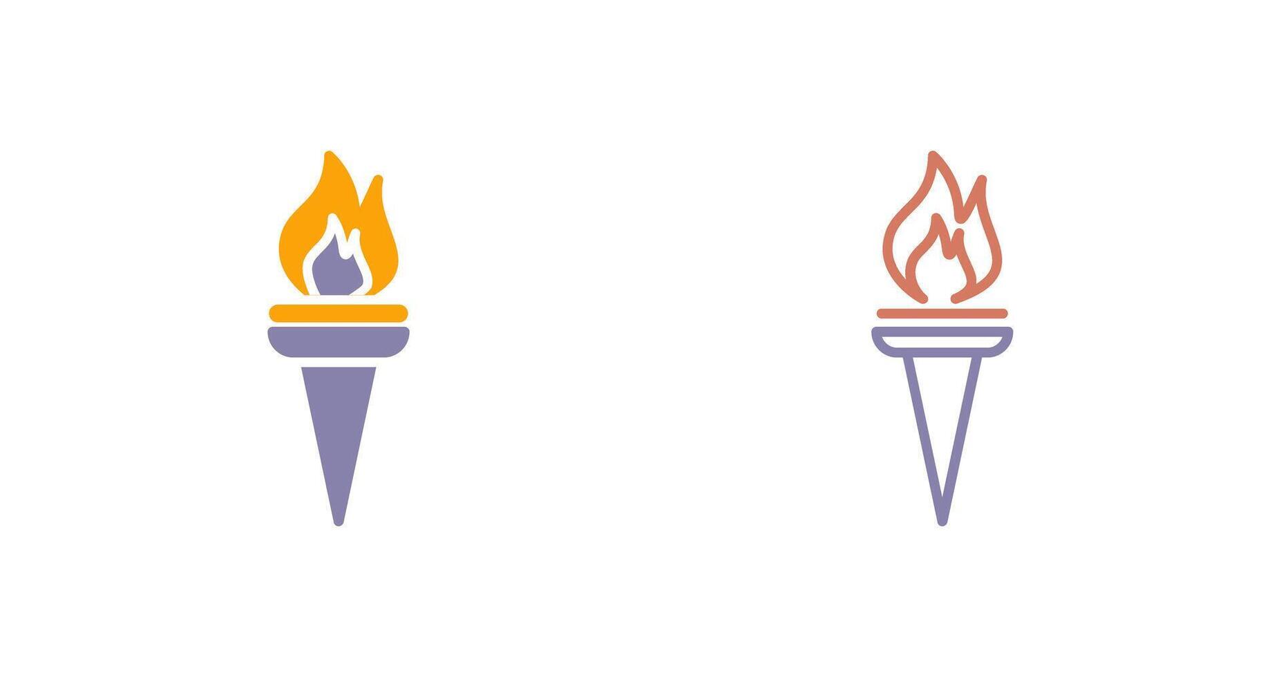Museum Torch Icon vector