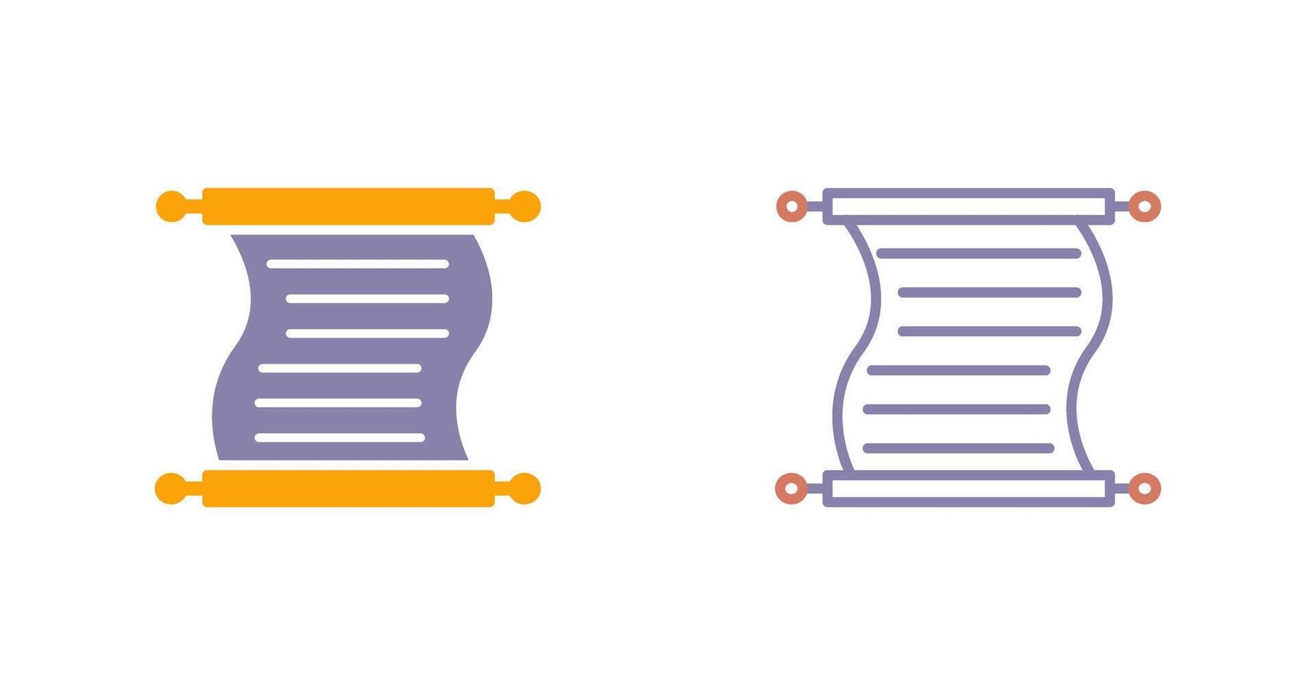 Scroll of Paper Icon vector