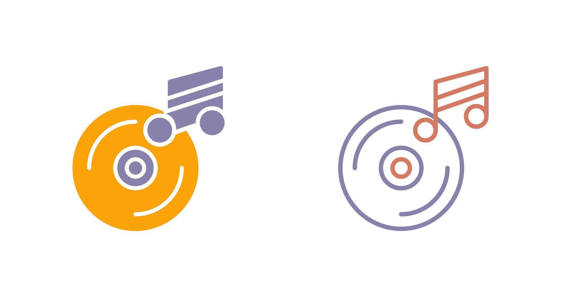 Music CD Icon vector