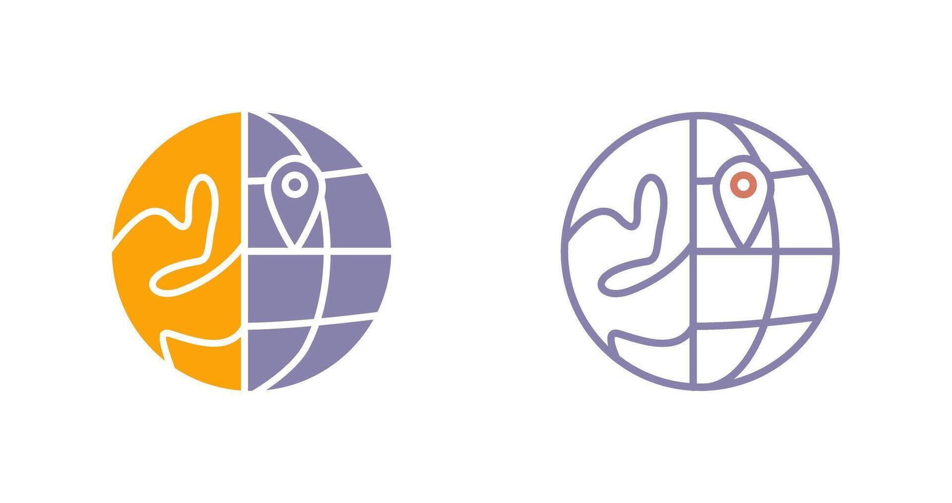 Location on Earth Icon vector