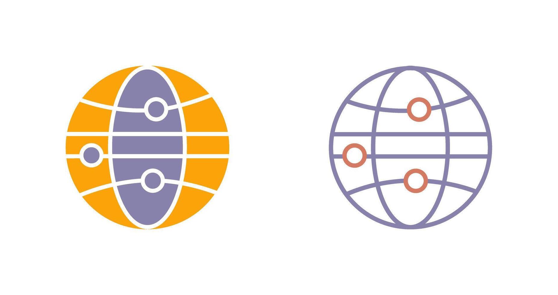 Globe III Icon vector