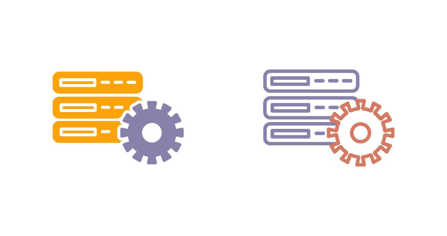 Database Setting Icon vector