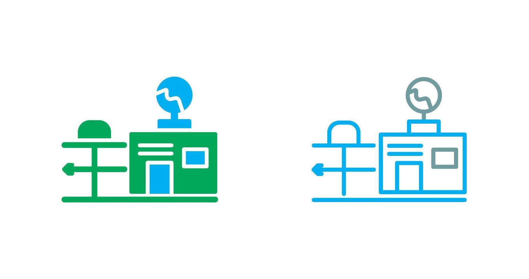 Weather Station Icon vector