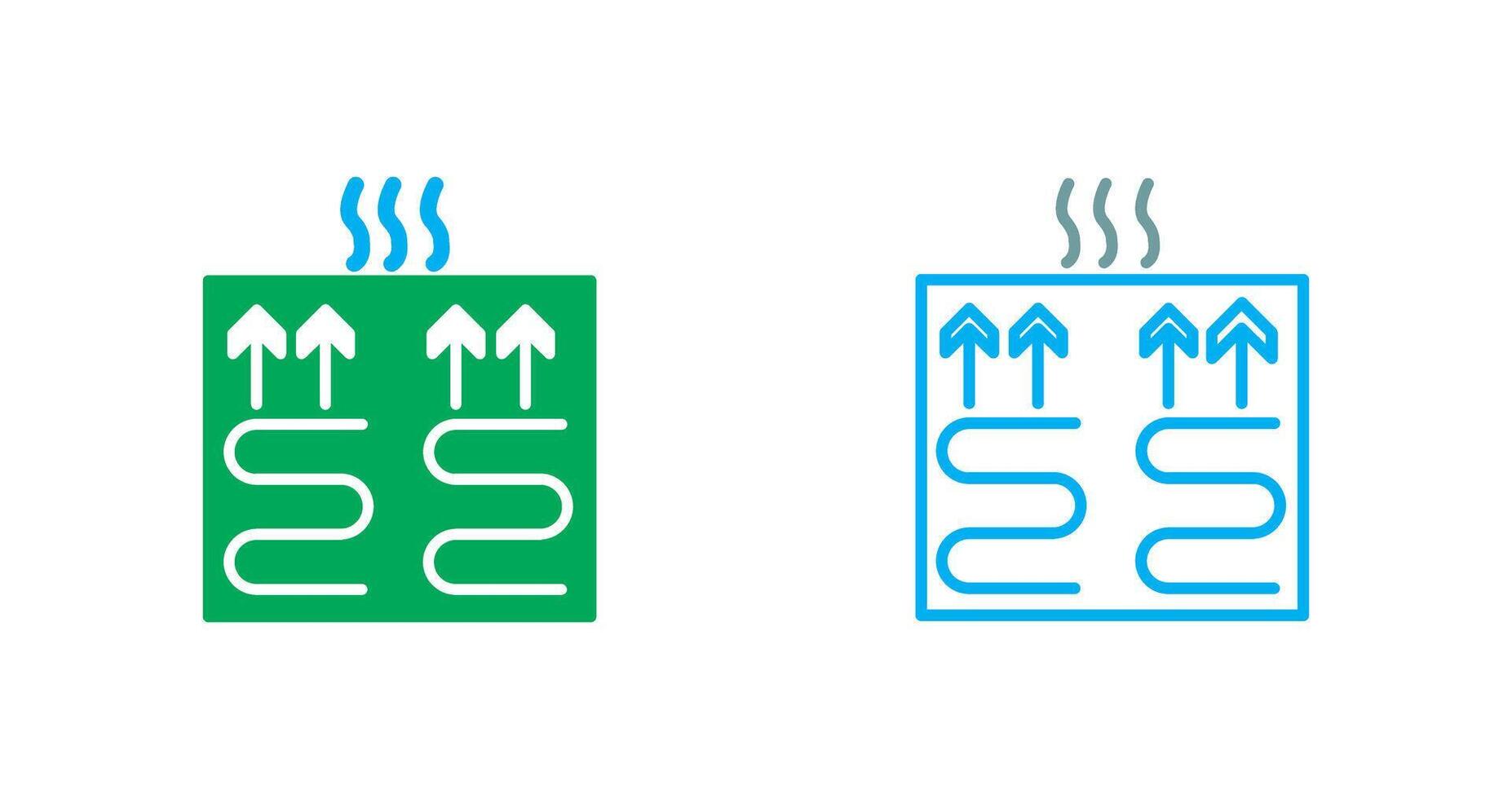 Underfloor Heating Icon vector