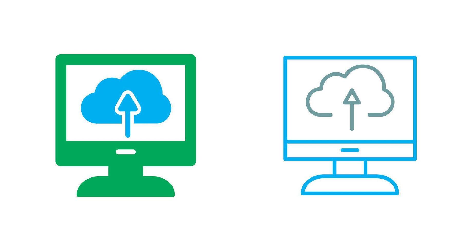 Cloud Backup Icon vector