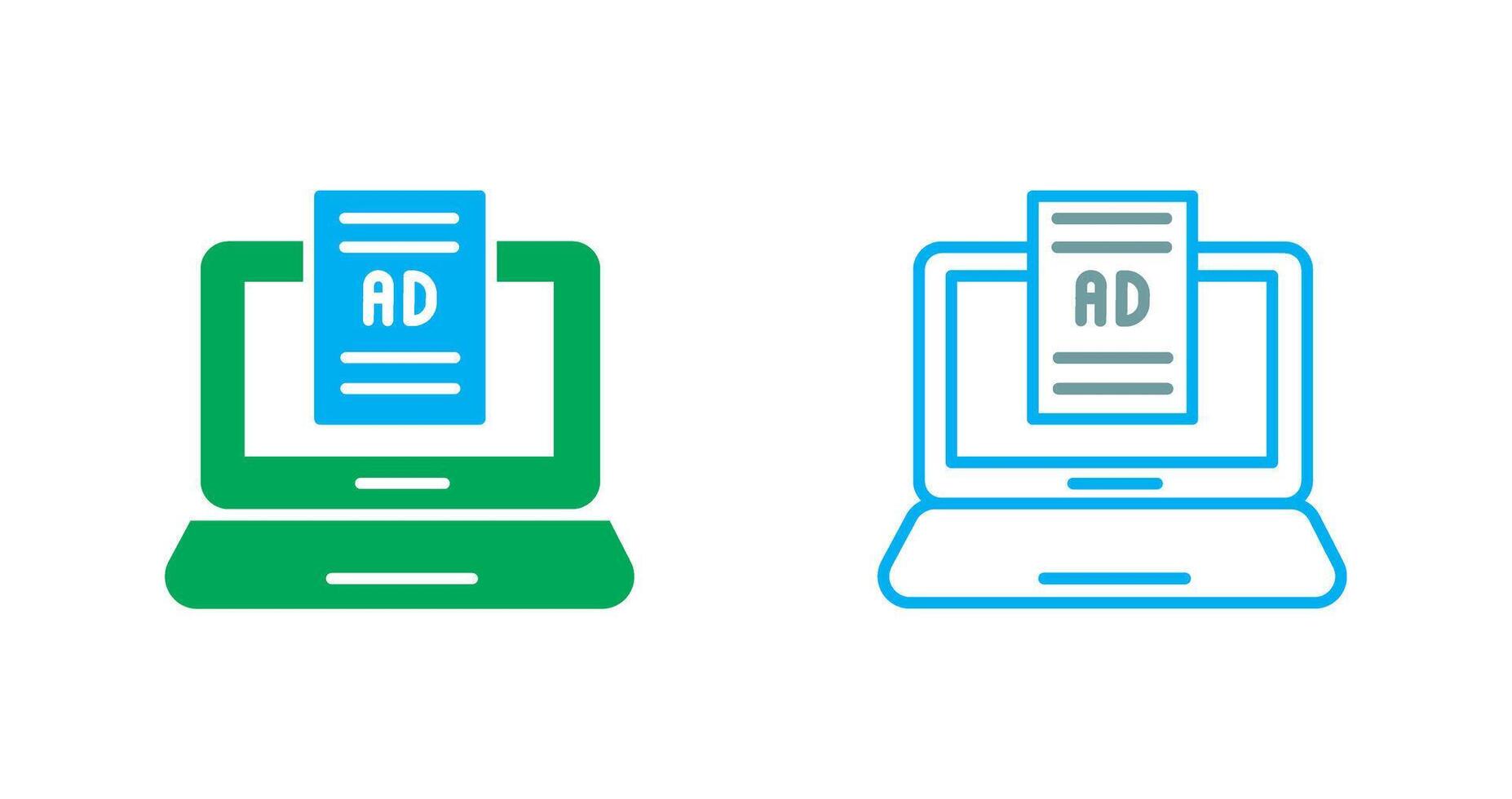 Internet Ads Icon vector