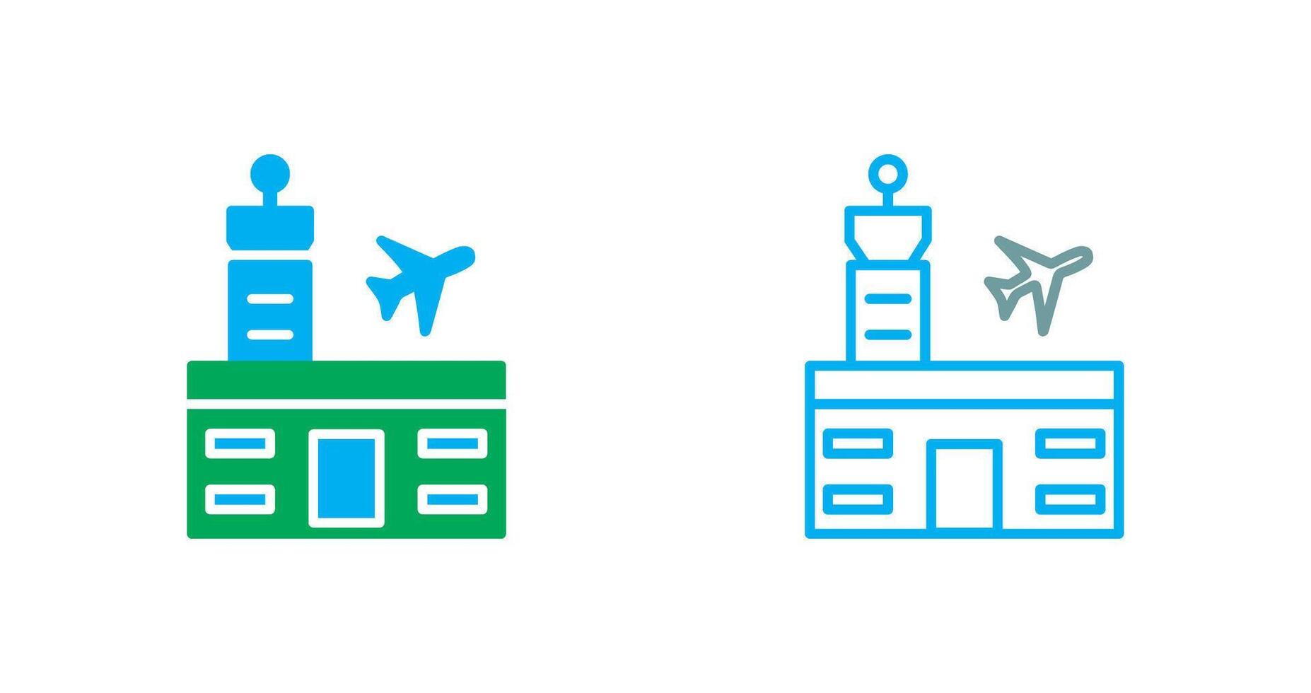 Airport Building Icon vector