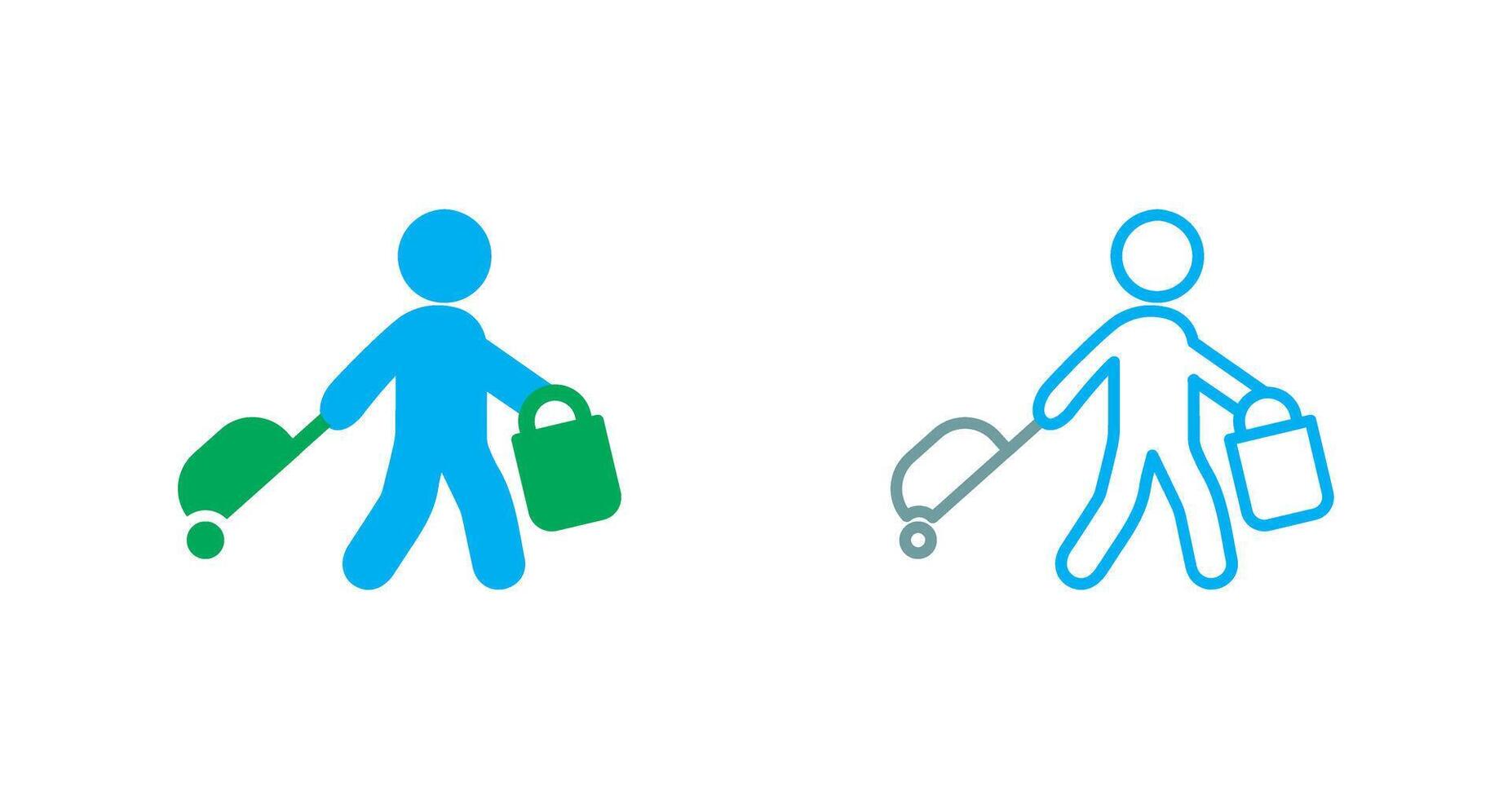 Carrying Bag Icon vector