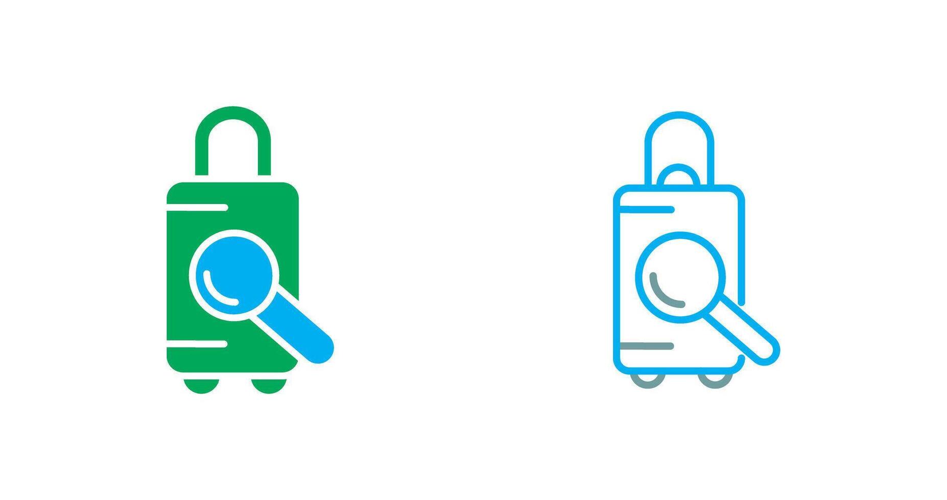 Find Luggage Icon vector