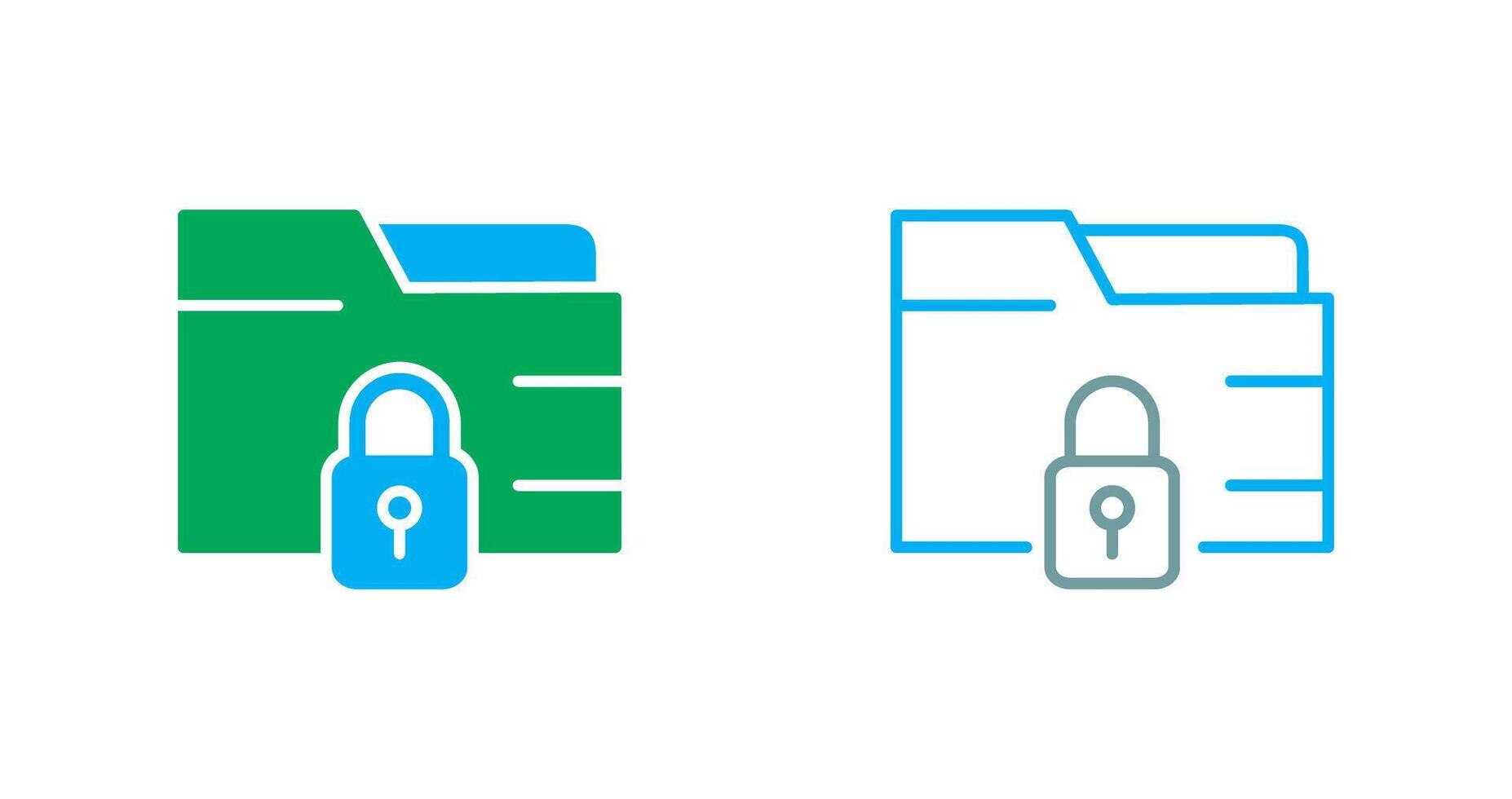 Secure Folder Icon vector