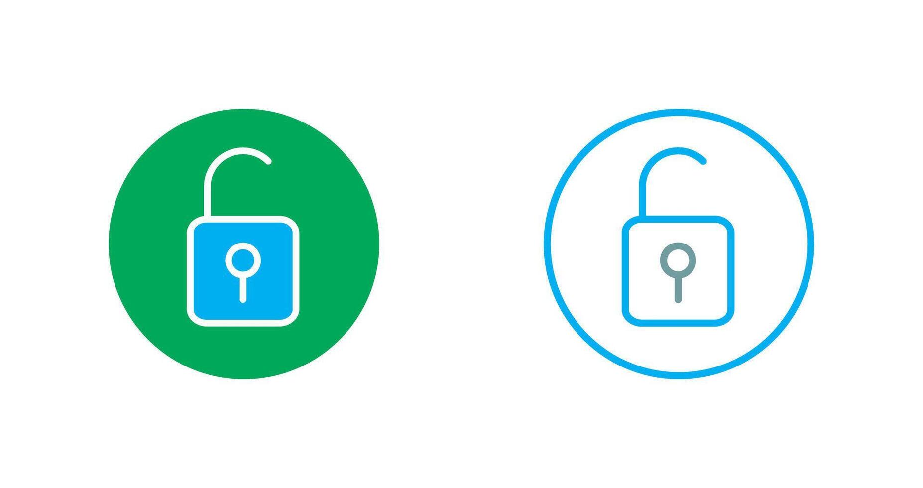 Open Lock Icon vector