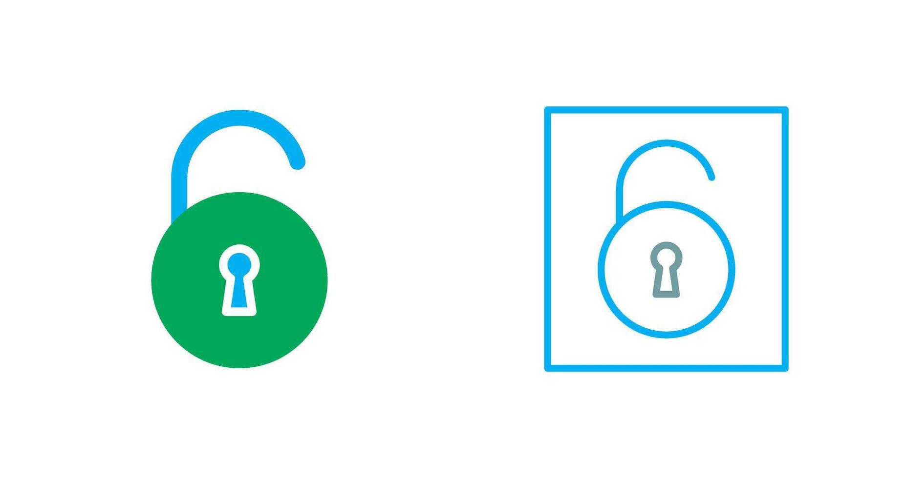 Open Lock Icon vector