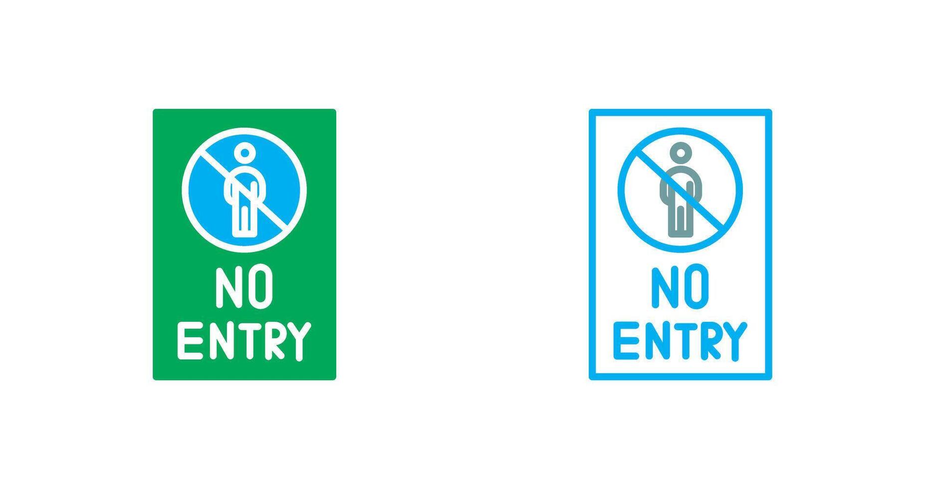 No Entry Sign Icon vector