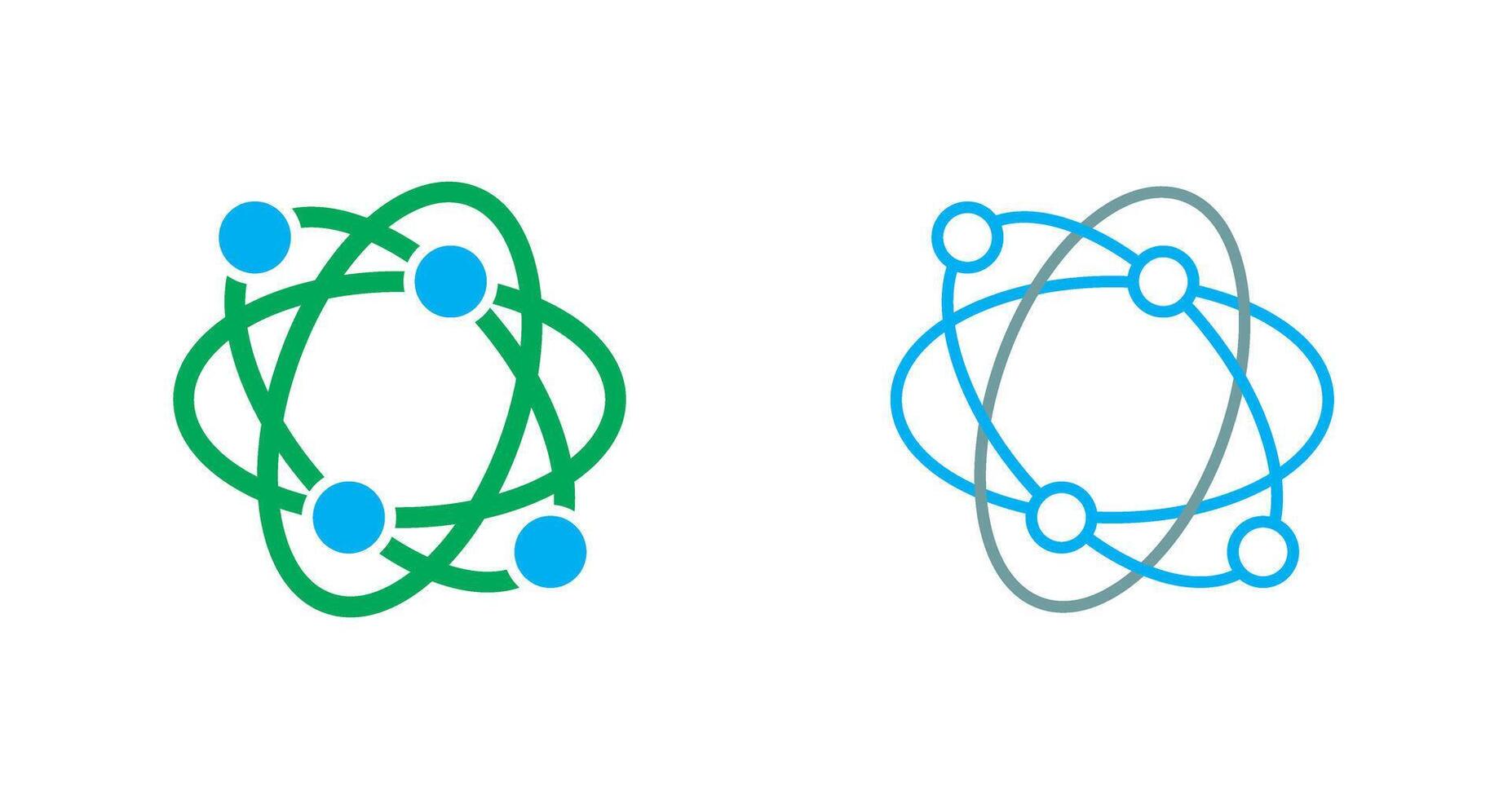 Atomic Structure Icon vector