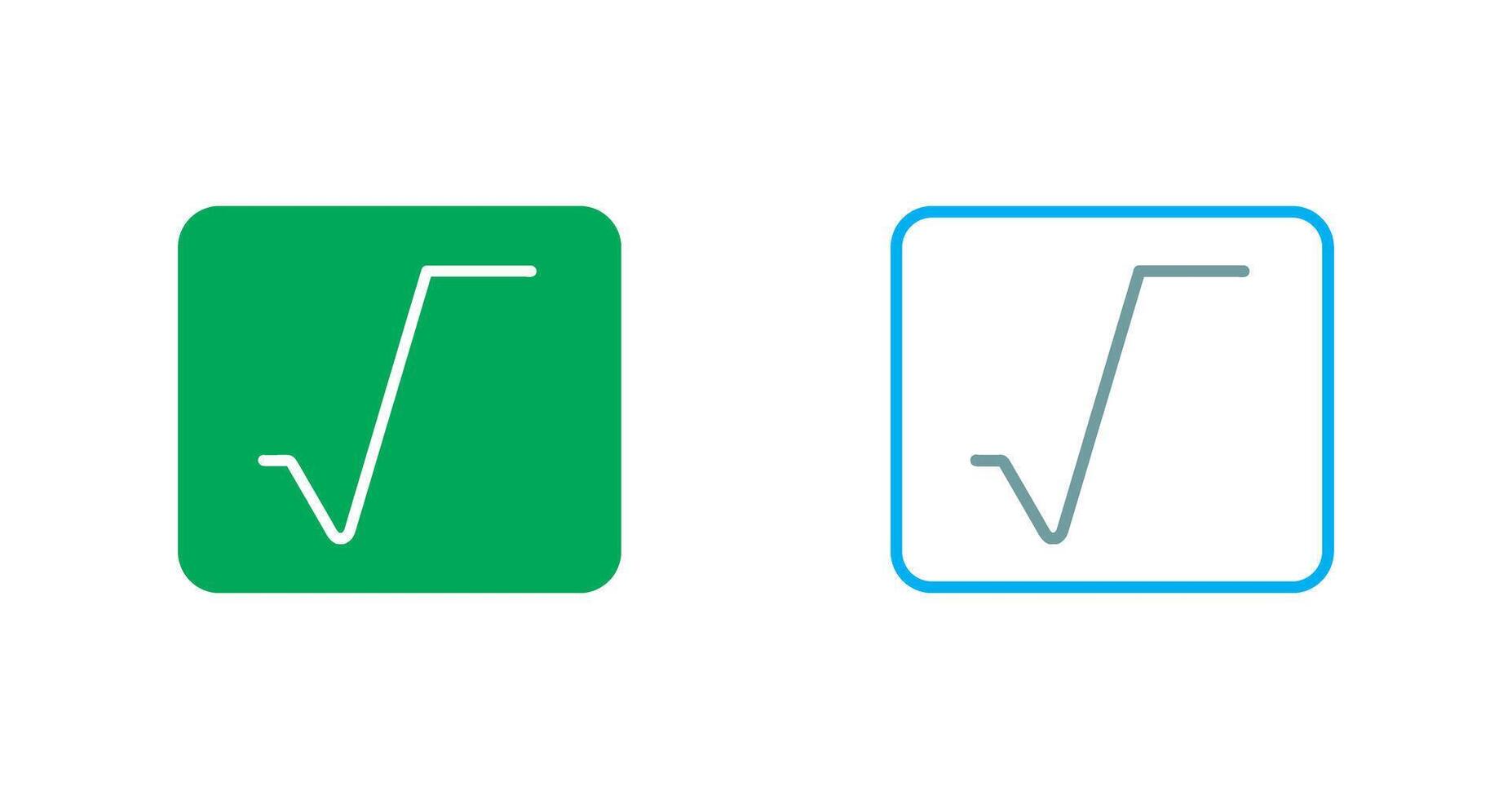 Square Root Icon vector