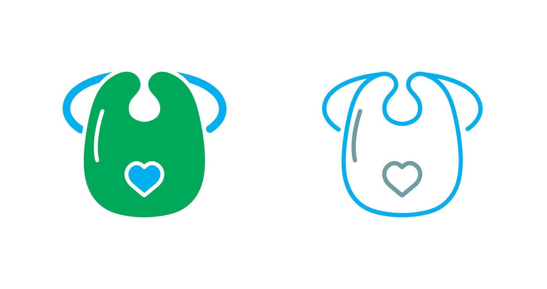 Baby Bib Icon vector