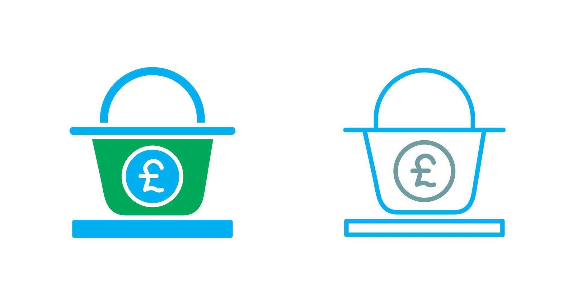 Pound Basket Icon vector