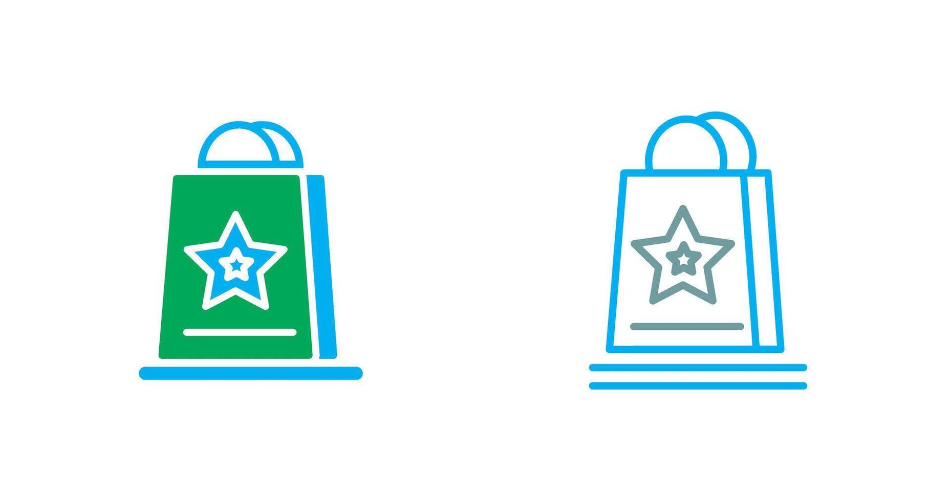 icono de bolsa de compras vector