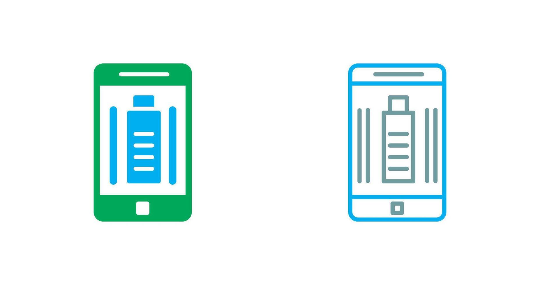 Mobile Battery Icon vector