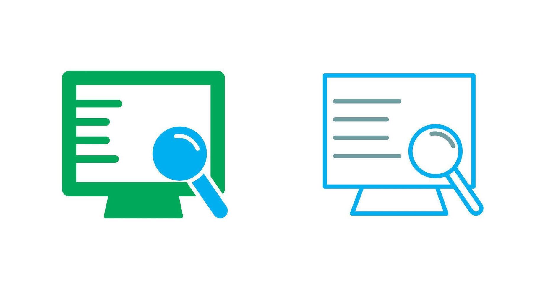 Computer Search Icon vector