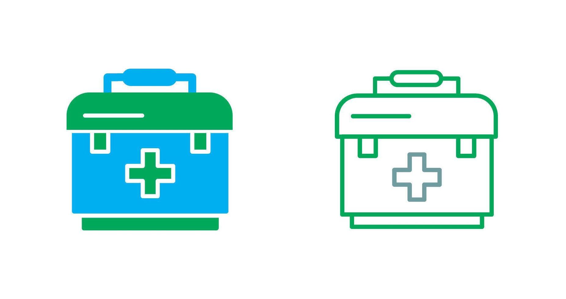 First Aid Bag Icon vector