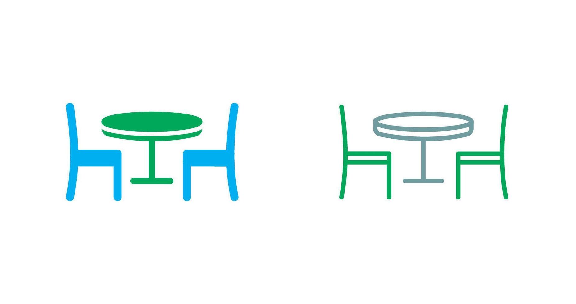 Dining Table Icon vector