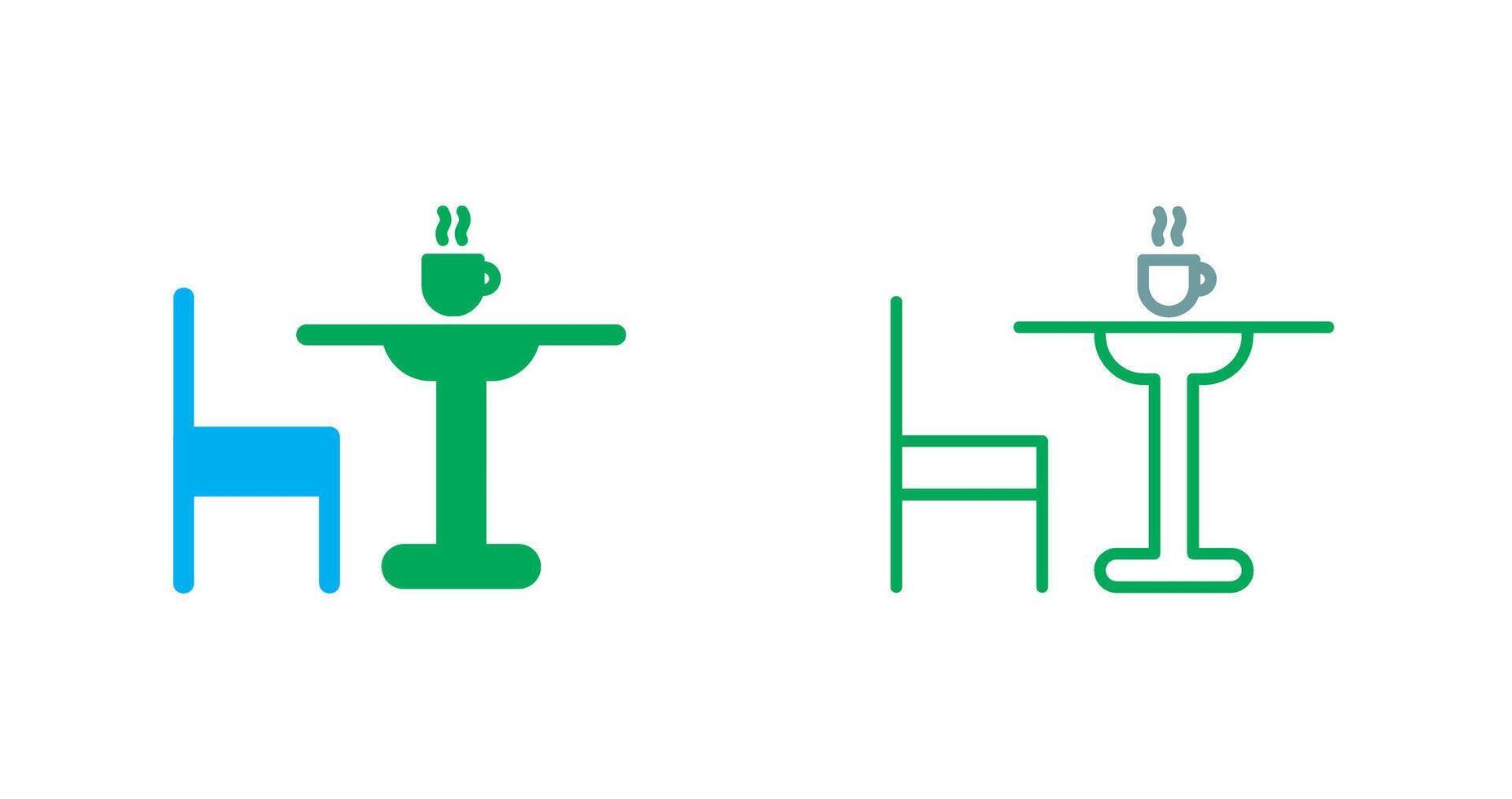 Tea Table Icon vector