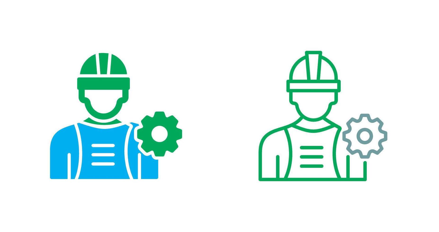 Industry Worker Icon vector