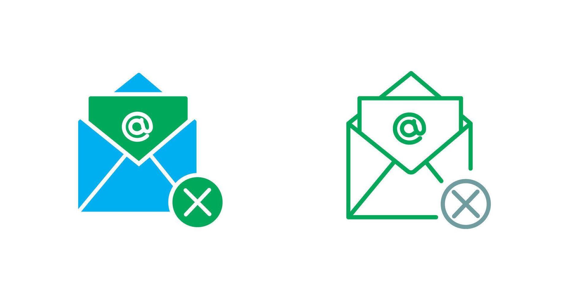 Not Accepted Icon vector