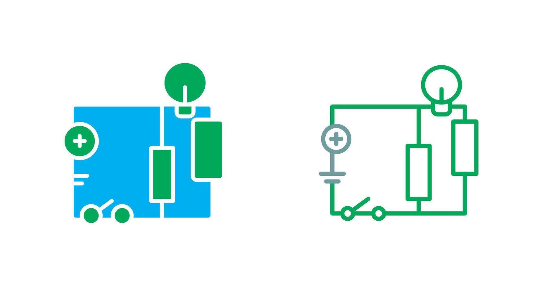 icono de circuito eléctrico vector