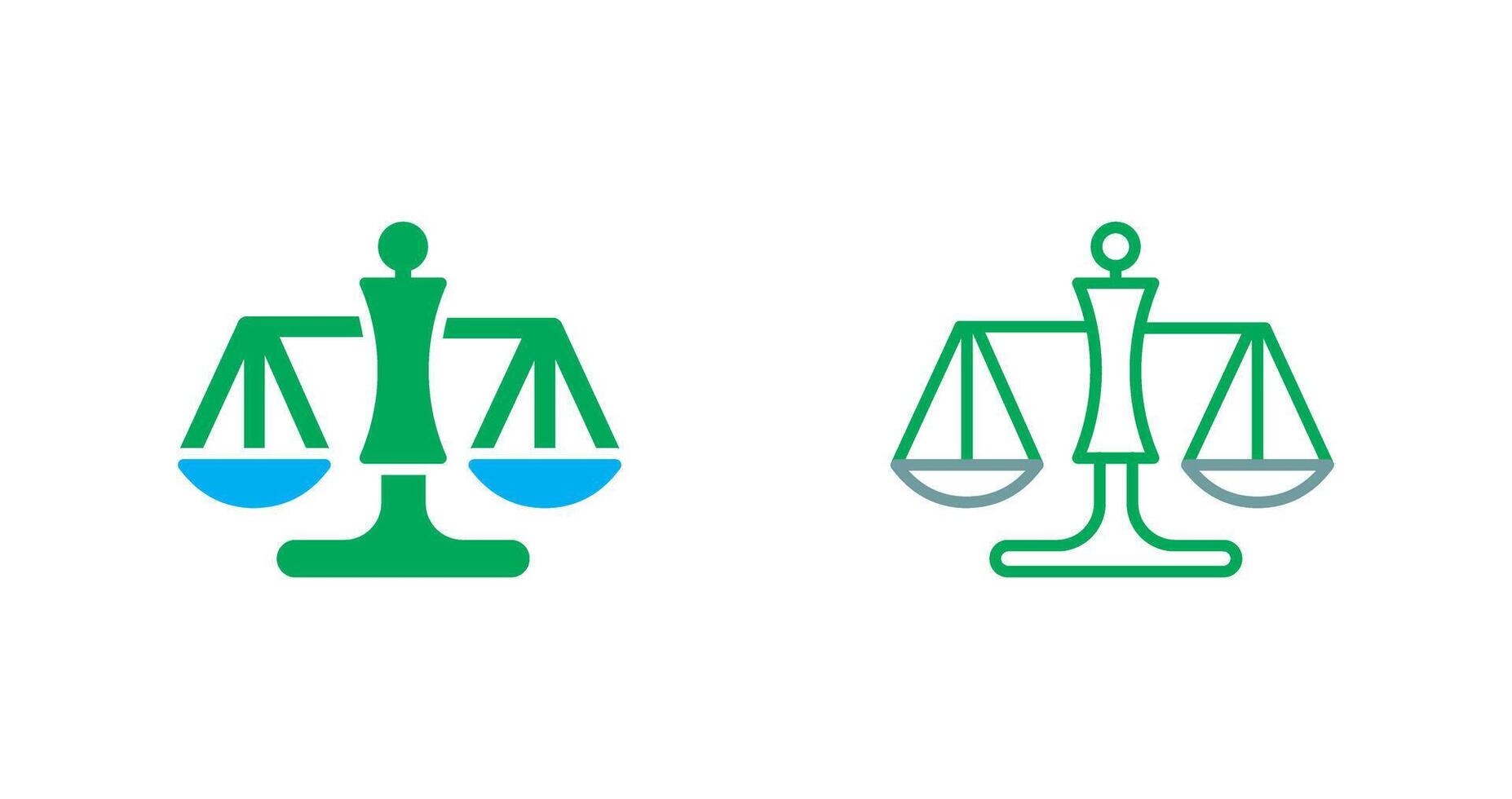 Justice Scale Icon vector