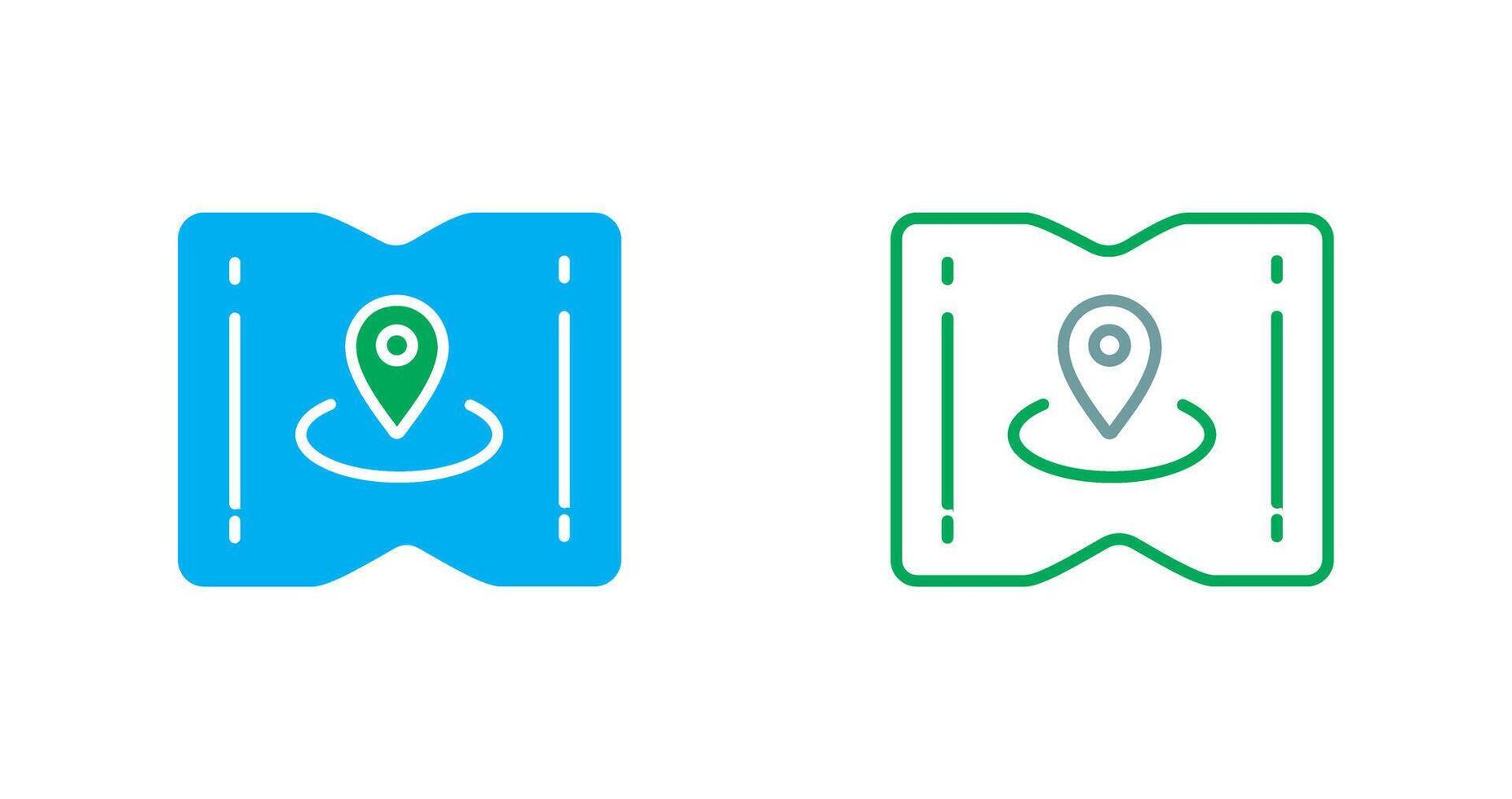 Map and Location Icon vector