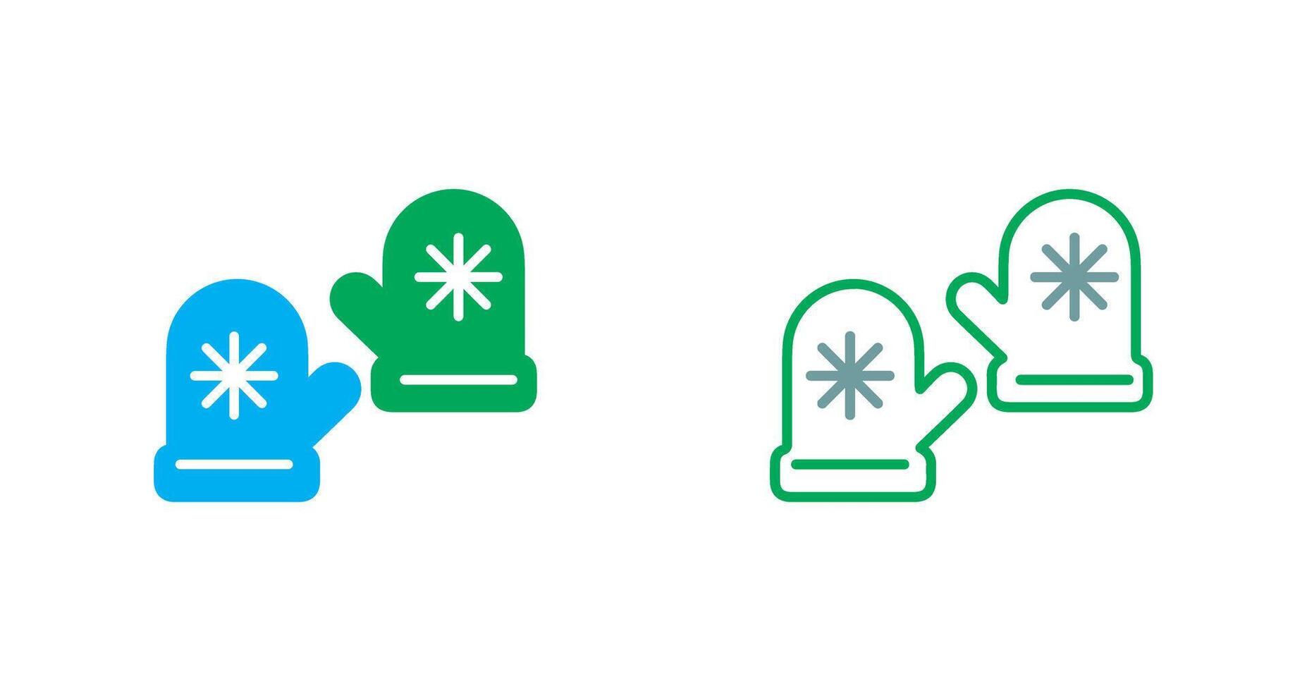 Winter Gloves Icon vector