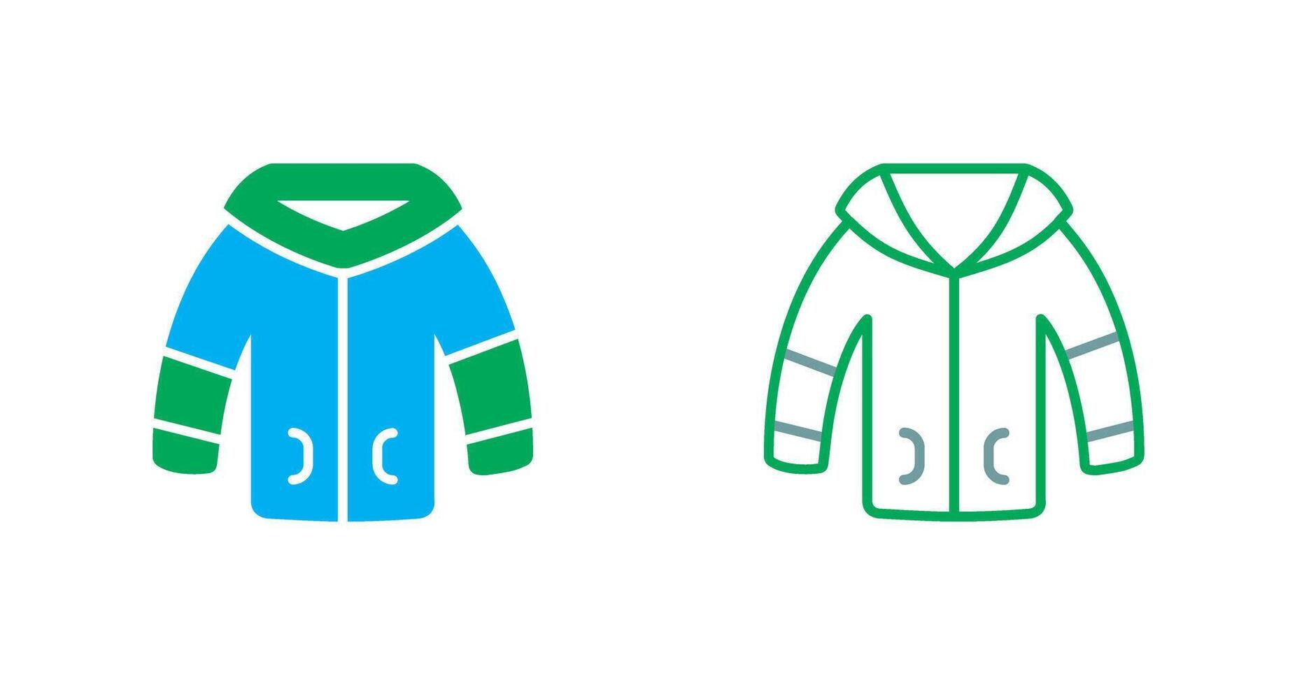 Winter Jacket Icon vector