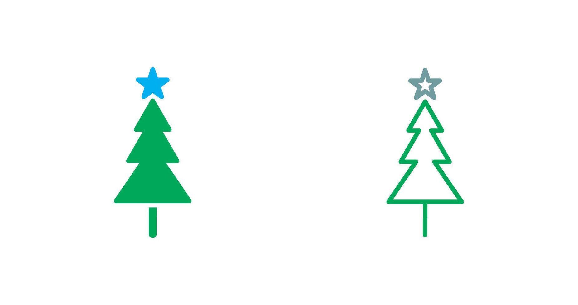 Christmas Tree Icon vector