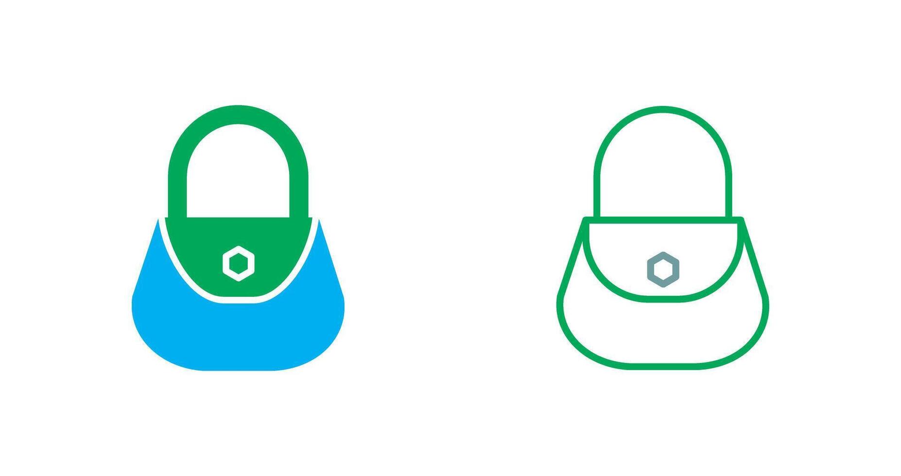 Ladies Bag Icon vector