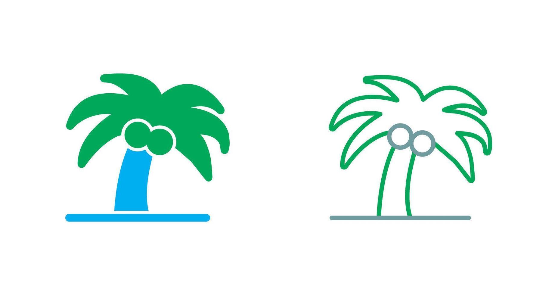 Coconut Tree, Icon vector