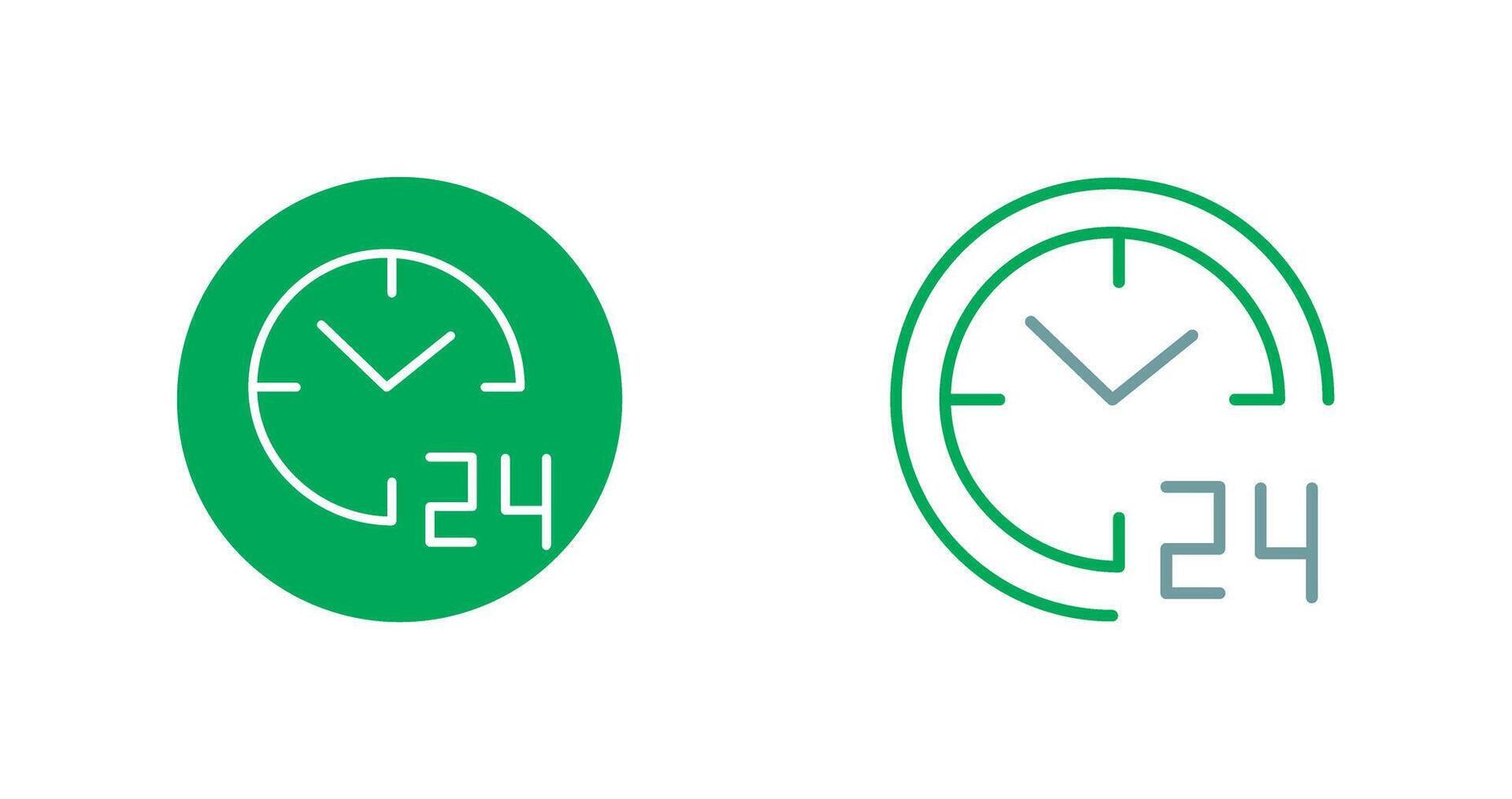 24 hours Icon vector