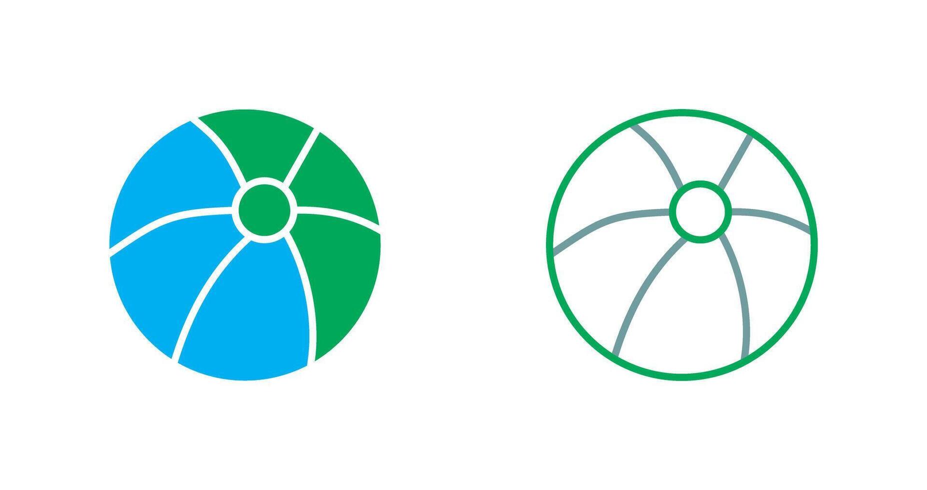Beach Ball Icon vector