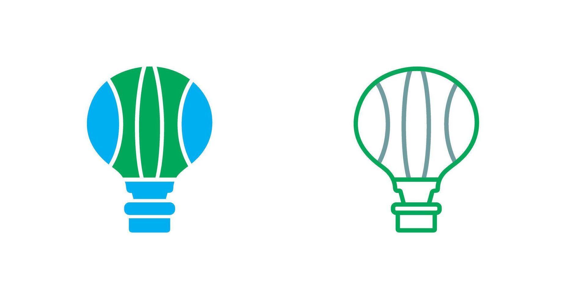 Hot Air Balloon Icon vector