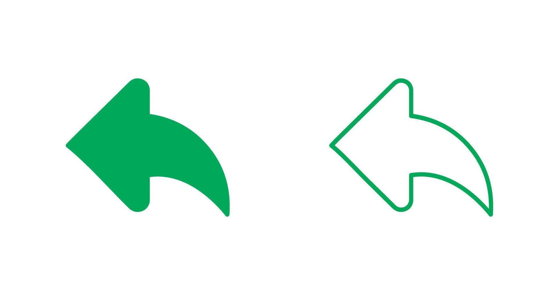 Left Back Arrow Icon vector