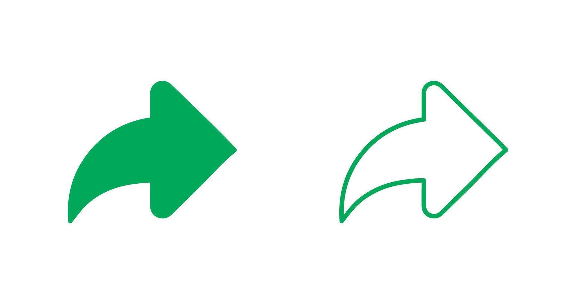 Right Back Arrow Icon vector