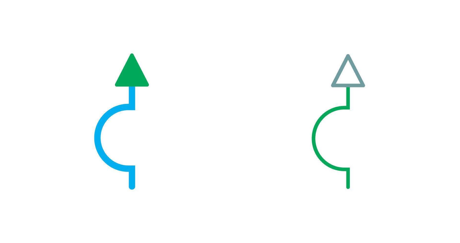 Arrow Pointing Up Icon vector
