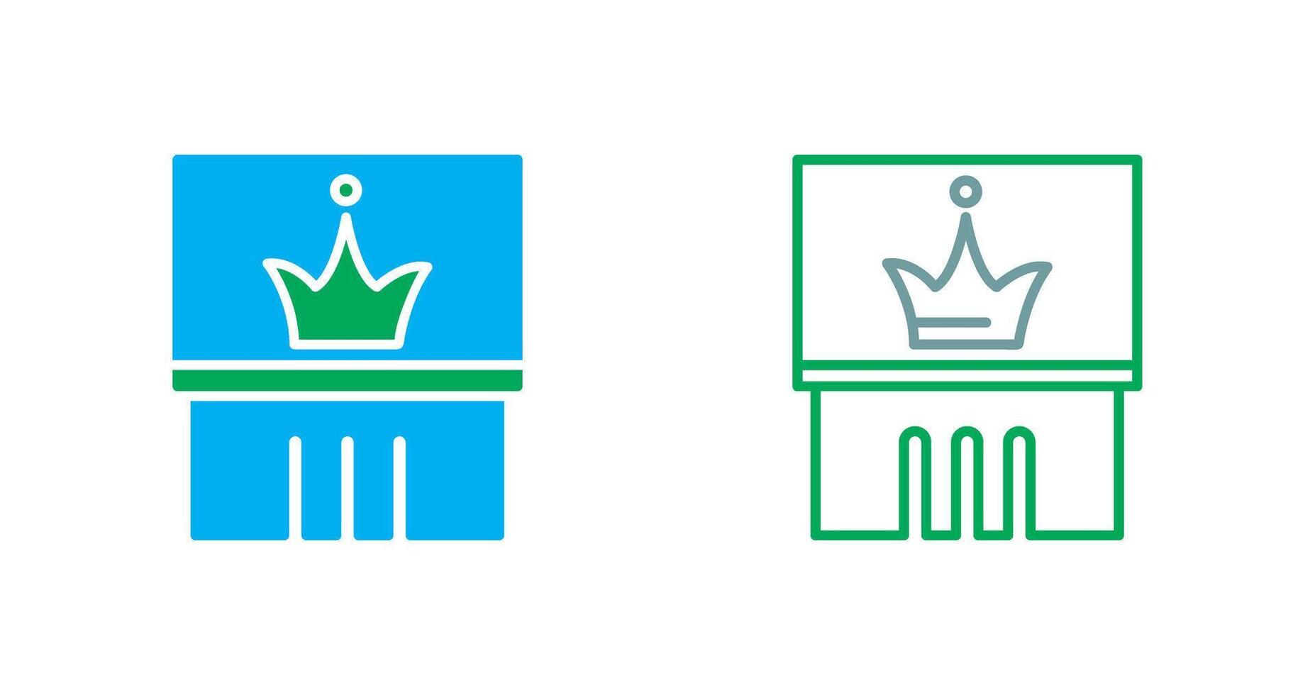 Crown Exhibit Icon vector