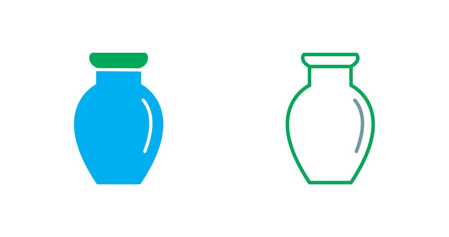Vase Exhibit Icon vector