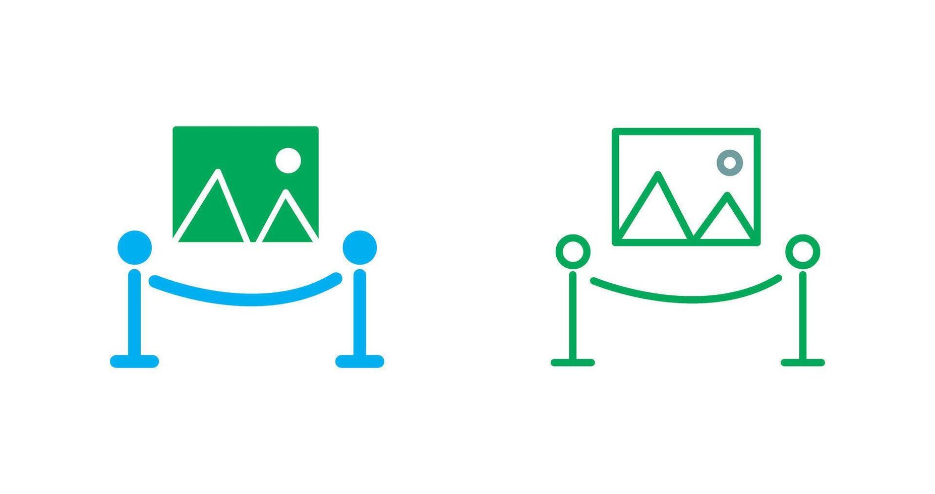 Painting Exhibit Icon vector