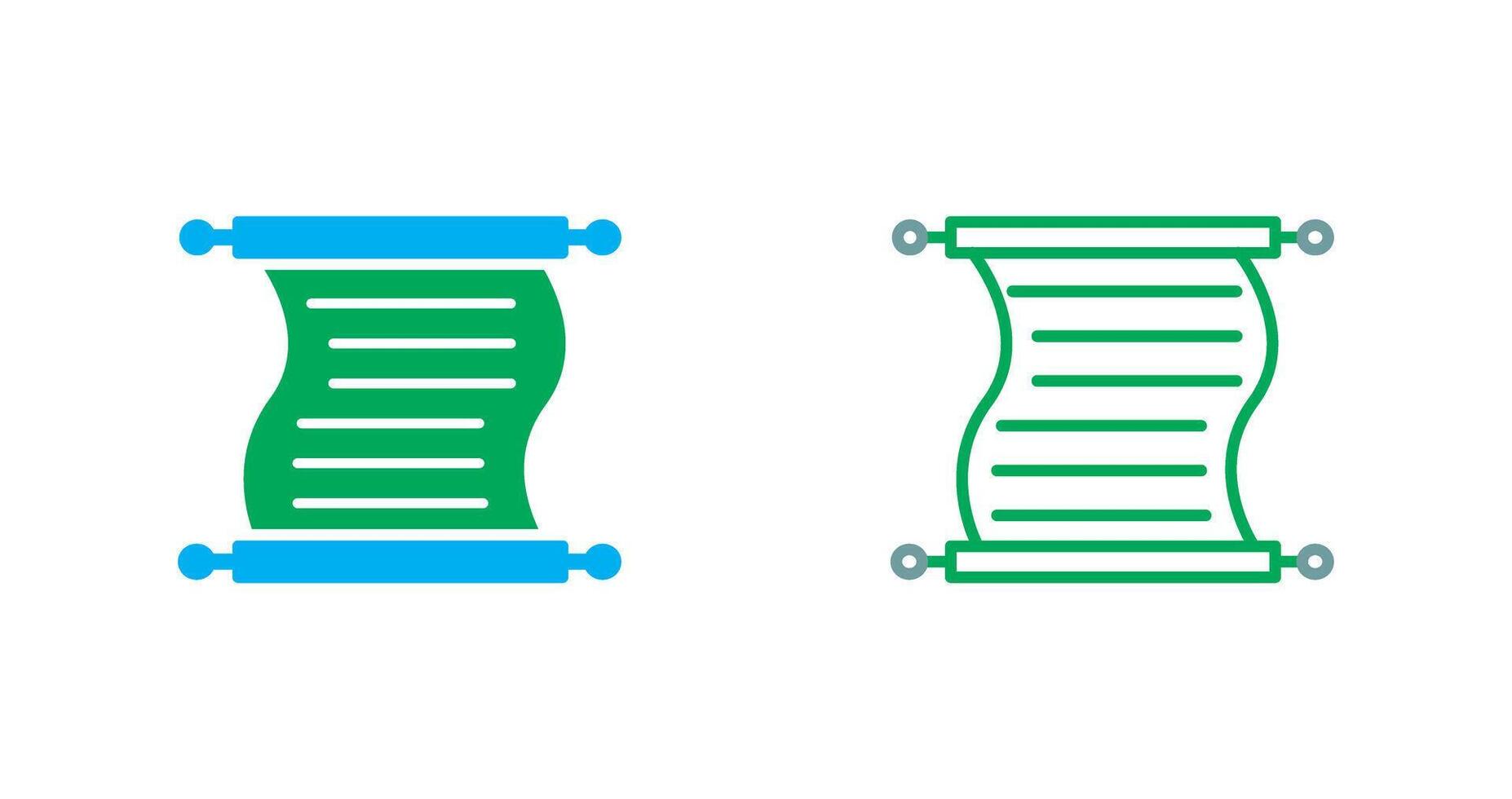 Scroll of Paper Icon vector
